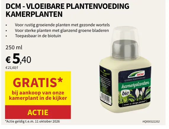 Promotie: Vloeibare Plantenvoeding Kamerplanten Bio