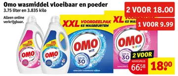 Aanbieding: Wasmiddel vloeibaar en poeder