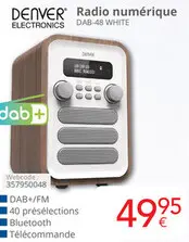Offre: DENVER Radio numérique DAB-48 WHITE
