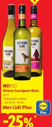 Aanbieding: Diverse Sauvignon Blanc