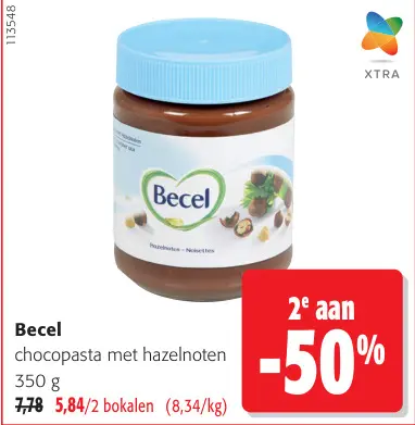 Promotie: Chocopasta met hazelnoten
