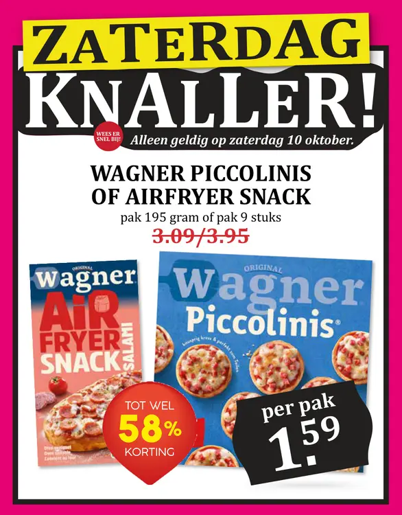 Aanbieding: Piccolinis of airfryer snack