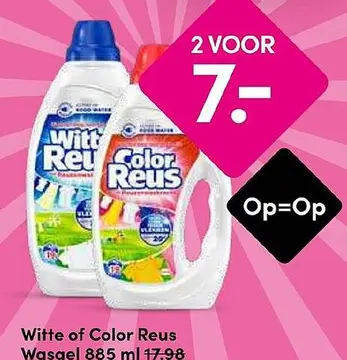Aanbieding: Witte of Color Reus