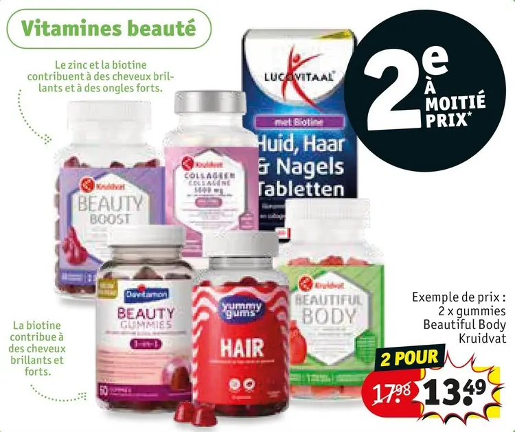 Offre: Vitamine beauté