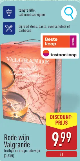 Promotie: Rode wijn Valgrande