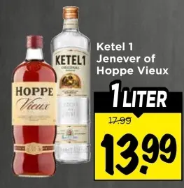 Aanbieding: Jenever of Hoppe Vieux