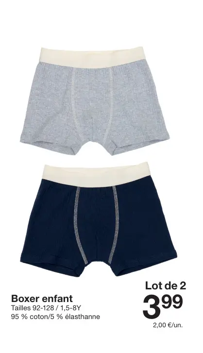 Offre: Boxer enfant