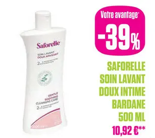 Offre: Saforelle Soin Lavant Doux Intime Bardane 500ml