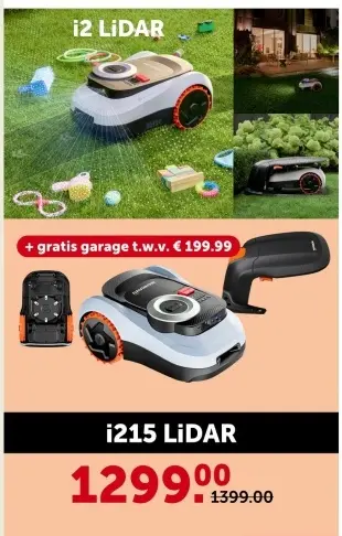 Promotie: Segway navimow robotgrasmaaier i215 LiDAR