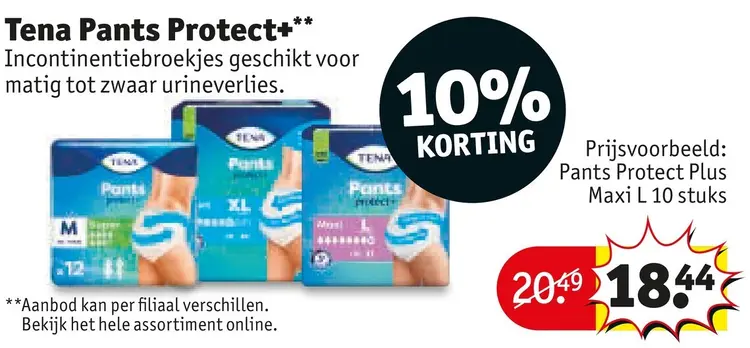 Aanbieding: Tena Pants Protect+