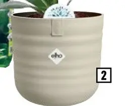 Aanbieding: ELHO Bloempot Dune kunststof mushroom beige H 19,8 cm