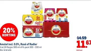 Aanbieding: Amstel incl. 0.0%, Rosé of Radler