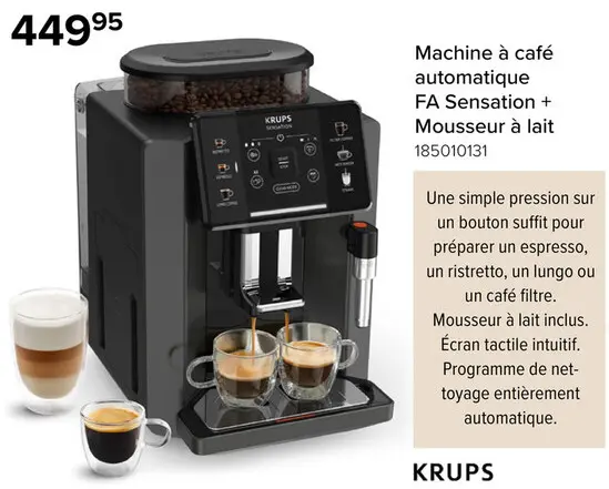 Offre: Machine à café automatique FA Sensation + Mou