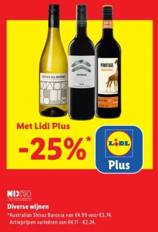 Aanbieding: Diverse wijnen