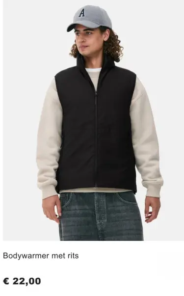 Aanbieding: Bodywarmer met rits