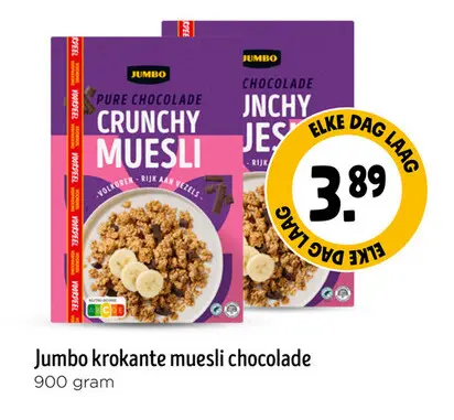 Promotie: Krokante muesli chocolade