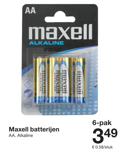 Promotie: Maxell batterijen