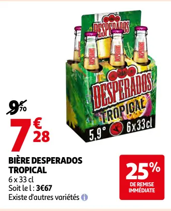 Offre: Bière Desperados tropical