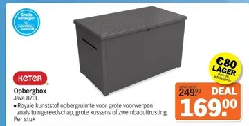 Aanbieding: Opbergbox Java 870L
