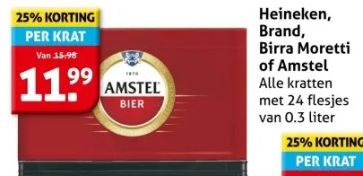 Aanbieding: Amstel Bier krat