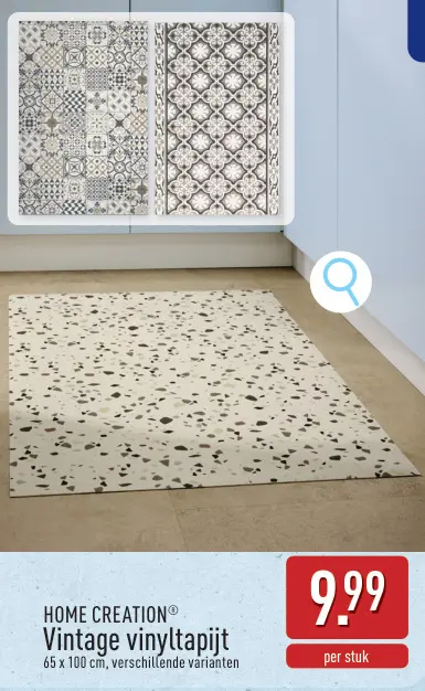 Promotie: Vintage vinyltapijt