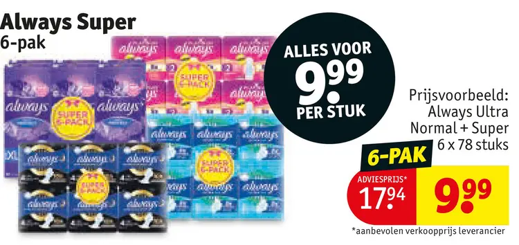 Aanbieding: Always Super