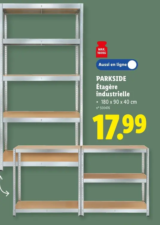 Offre: Étagère industrielle