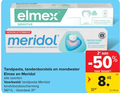 Promotie: Tandpasta, tandenborstels en mondwater Elmex 