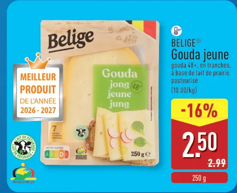 Offre: BELIGE Gouda jeune