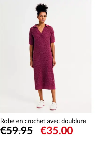 Offre: Robe en crochet avec doublure
