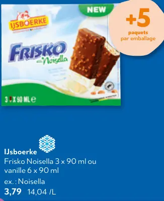 Offre: Frisko Noisella ou vanille