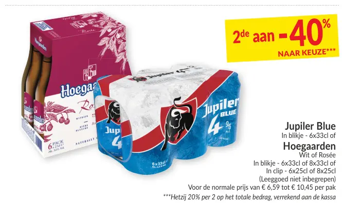 Promotie: Jupiler Blue of Hoegaarden