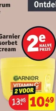 Promotie: Garnier sorbet cream