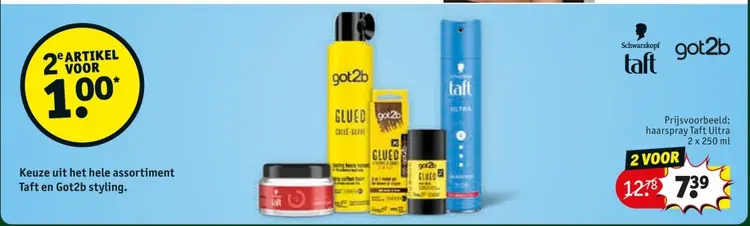 Aanbieding: haarspray Taft Ultra