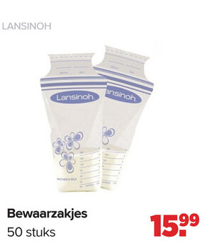 Aanbieding: Lansinoh Bewaarzakjes Borstvoeding (50 stuks)