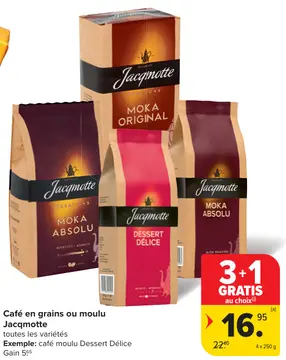 Offre: Café en grains ou moulu