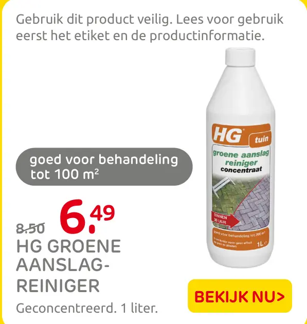 Aanbieding: Hg groene aanslag-reiniger