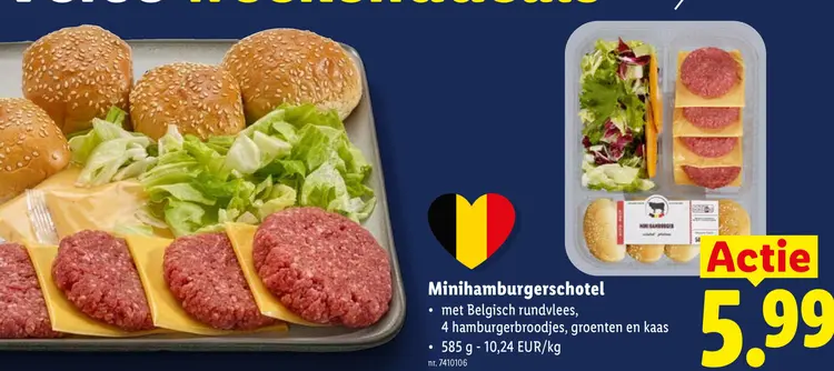 Promotie: Minihamburgerschotel