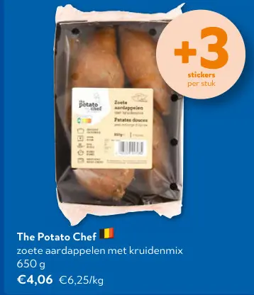 Promotie: The Potato Chef zoete aardappelen met kruidenmix