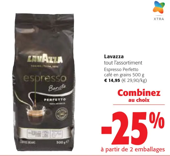 Offre: Lavazza Espresso Perfetto café en grains