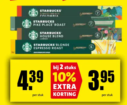 Aanbieding: Starbucks Nespresso Capsules