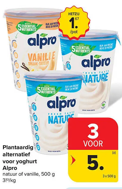 Promotie: Plantaardig alternatief voor yoghurt