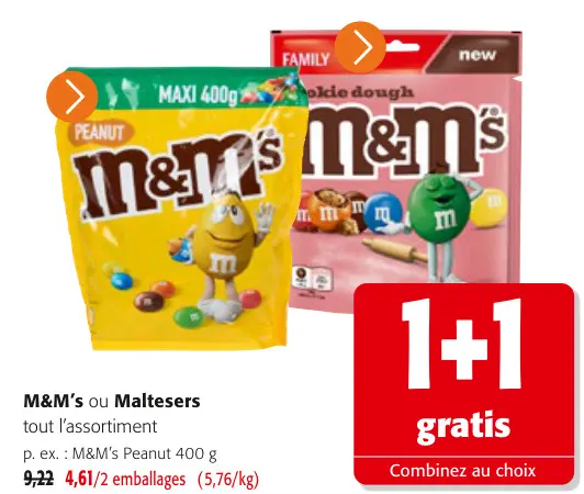 Offre: M&M's ou Maltesers