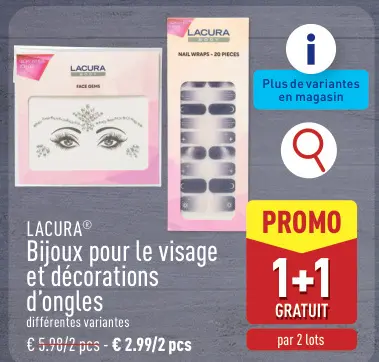Offre: Bijoux pour le visage et décorations d'ongles