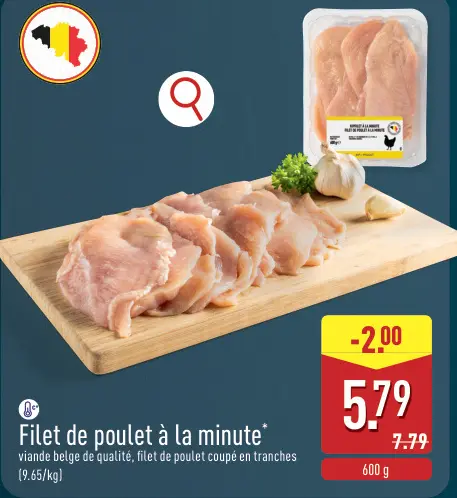 Offre: Filet de poulet à la minute