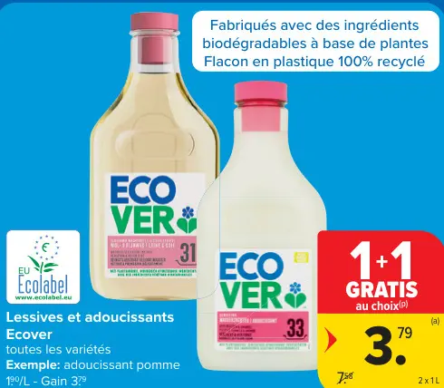 Offre: Lessives et adoucissants