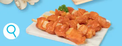 Promotie: Brochette de poulet ananas, 4 pcs