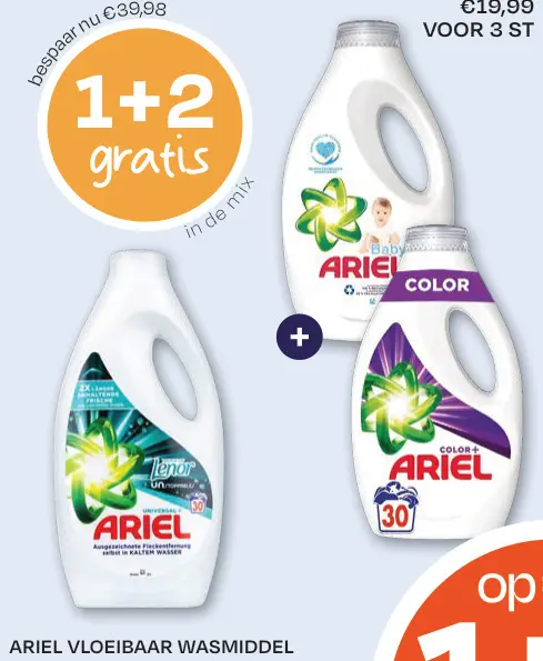 Aanbieding: Ariel vloeibaar wasmiddel
