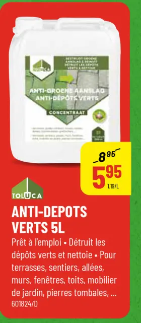 Offre: Anti-depots verts 5l