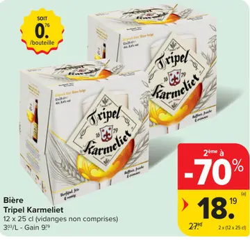 Offre: Tripel Karmeliet